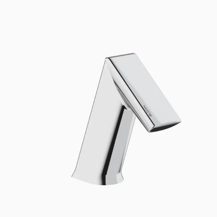 0.5 gpm Plug In Sensor Bathroom Sink Faucet with 4 in. Trim Plate & Below Deck Thermostatic Mixing Valve in Polished Chrome