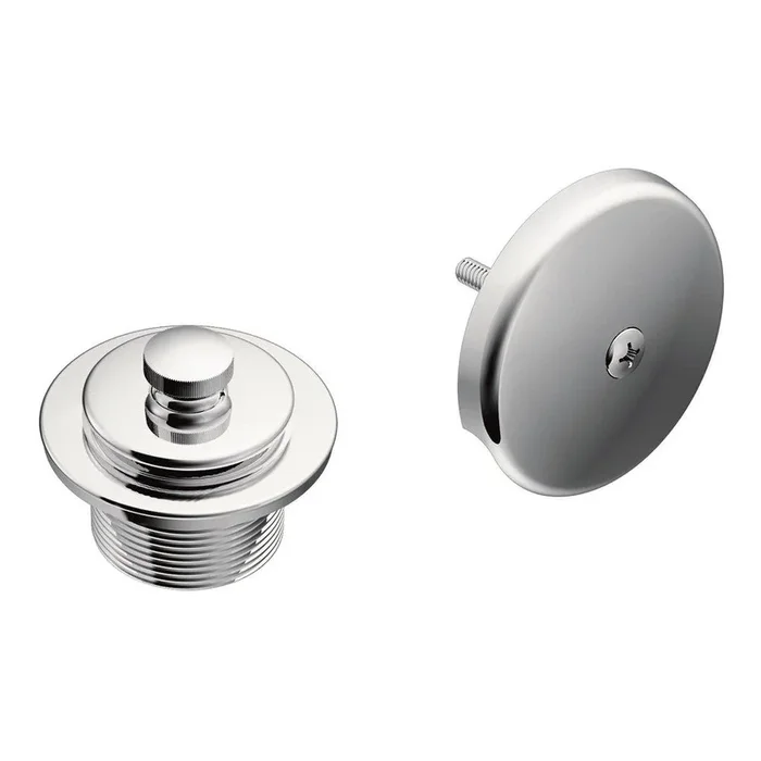 1-1/2 in. Metal Push-Pull Drain in Polished Chrome
