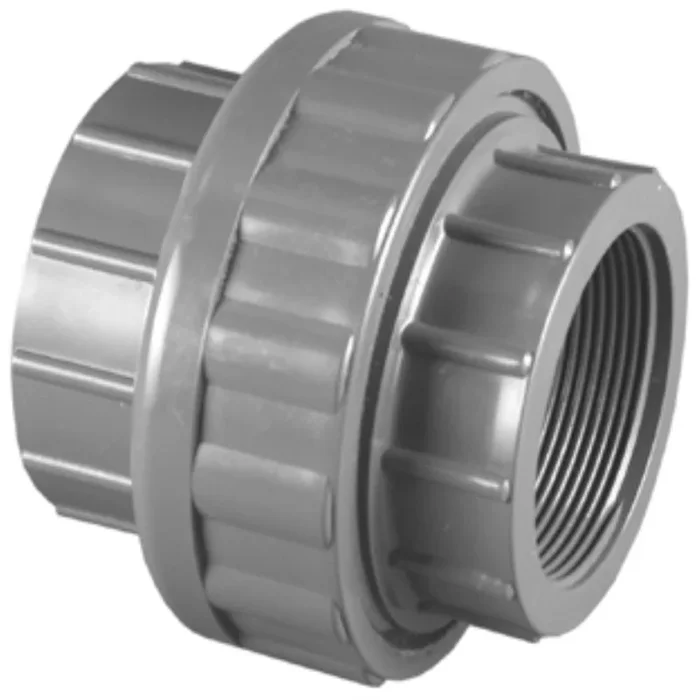 1-1/2 in. PVC Schedule 80 Threadeded Union with Viton O-Ring