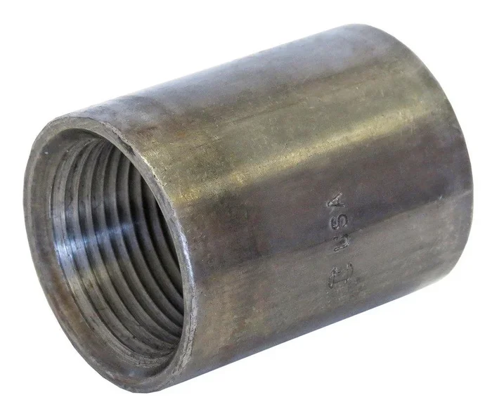 1/2 in. Threaded Steel Tapered Black Malleable Coupling