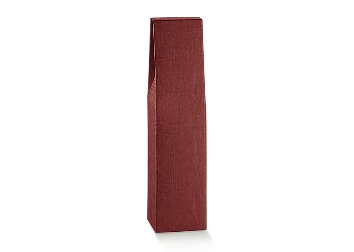 1 bot.90x90x370mm seta bordeaux