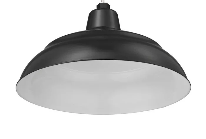 1-Light Warehouse Shade in Satin Black