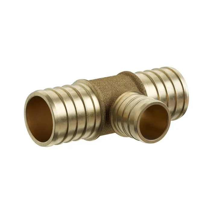1 x 1 x 3/4 in. Brass PEX Crimp Reducing Tee