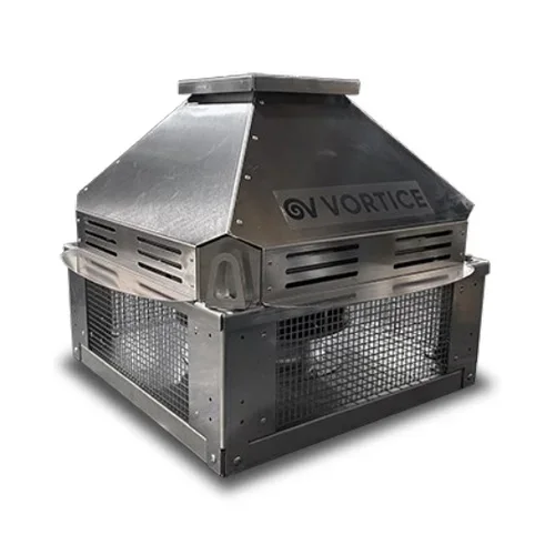 15265 Aspiratore centrifugo industriale da tetto a scarico radiale trifase HEATMASTER F400 500 T4 1,5KW VORTICE