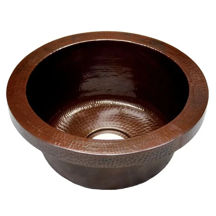 16 x 16 in. Drop-in Copper Bar Sink in Antique