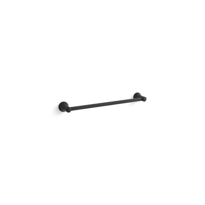 18 in. Towel Bar in Matte Black