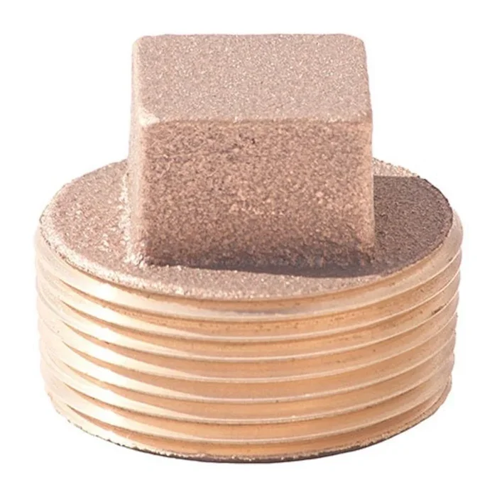 2-1/2 in. MNPT Square Head Solid Brass Plug