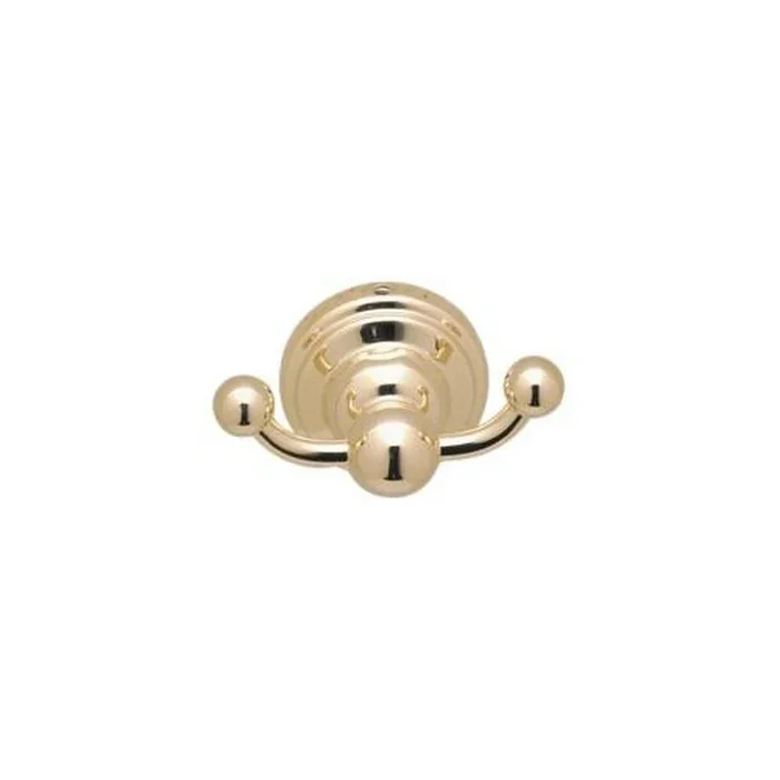 2-Hook Robe Hook in Inca Brass