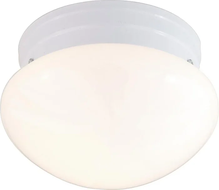 2 Light 60W 9-1/2 in. Flush Mount Ceiling Fixture White
