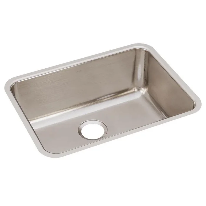 25-1/2 in. Undermount Stainless Steel Single Bowl Kitchen Sink in Lustrous Satin