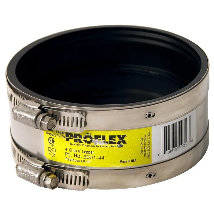 4 in. Cast Iron x Copper Flexible Coupling