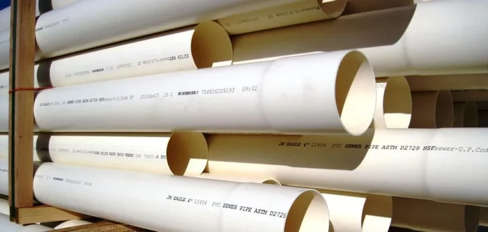 4 in. x 10 ft. Spigot Plastic Drainage Pipe