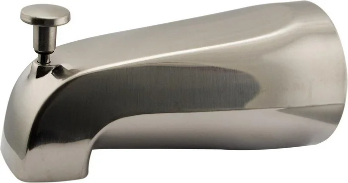 5 in. Integrated Diverter Tub Spout in Brushed Chrome