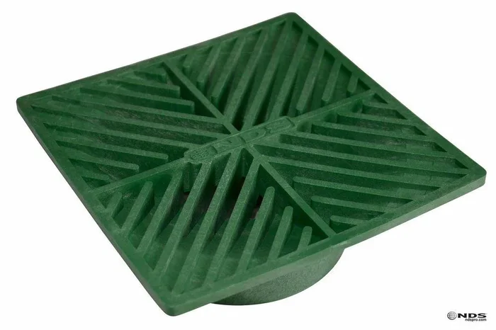 6 in. Square Grate Green