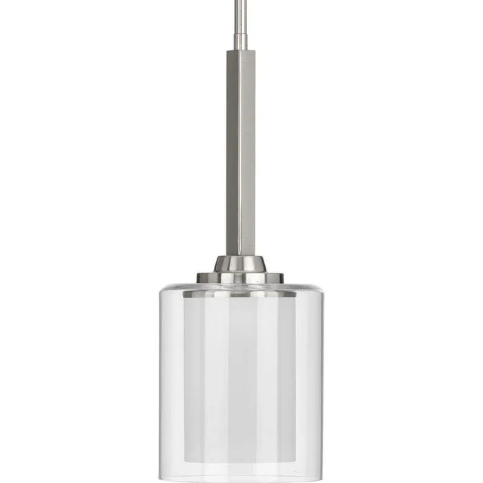 75W 1-Light Medium E-26 Pendant Light in Brushed Nickel