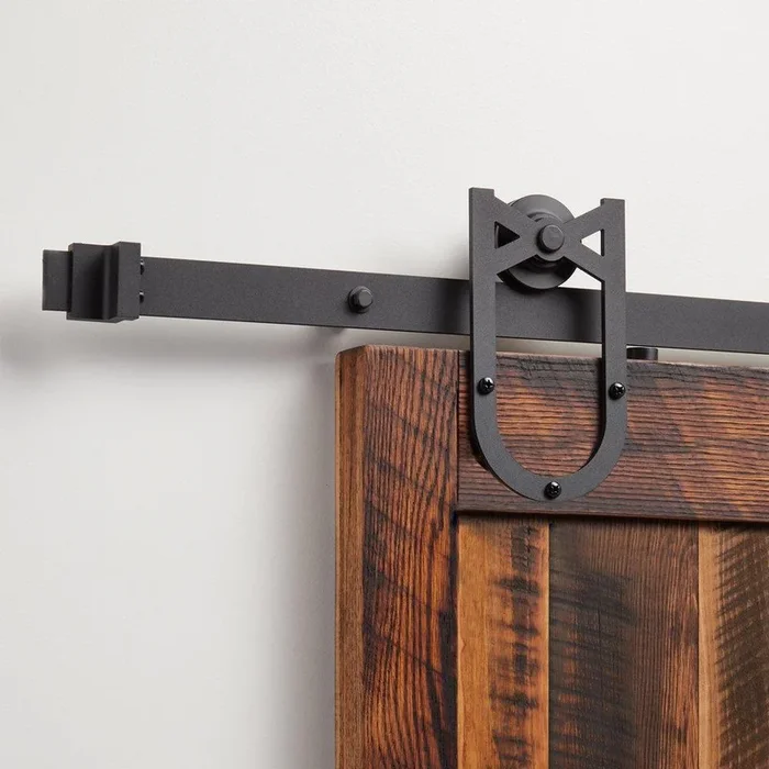 96 in. Barn Door Hoop Strap in Black