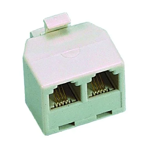 Adattatore Telefonico 31409 Da 1 Spina Plug 6/4 C. A 2 Prese 6/4 C. Cf. 10 Pz