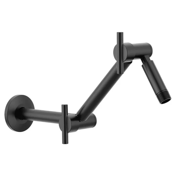 Adjustable Shower Arm in Matte Black