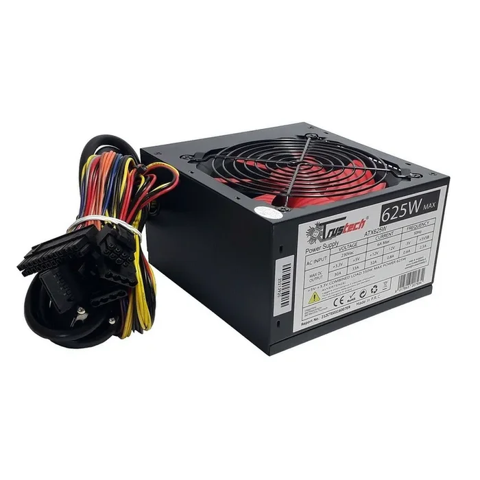 ALIMENTATORE PER PC DESKTOP 625 W ATX 20/24 PIN 8 CONNETTORI VENTOLA 12CM