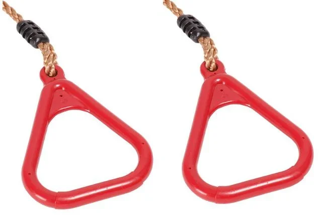 Anelli a triangolo incl. corda – rosso