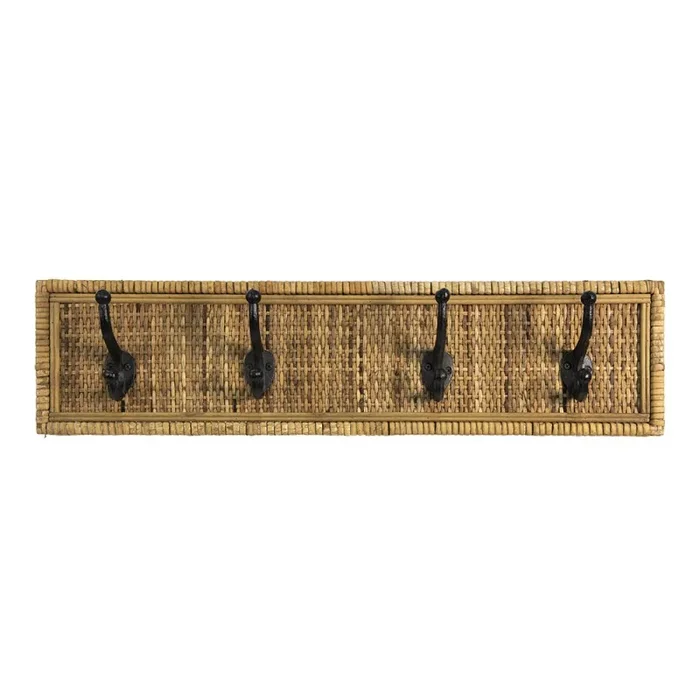 Appendiabiti Da Parete Legno 69X9X15 Cm