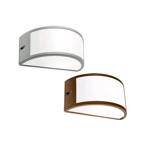 Applique Plafoniera ‘Umbe’ 60 W – Cm.25X12X13 Col.Alluminio – Tipo Aperto