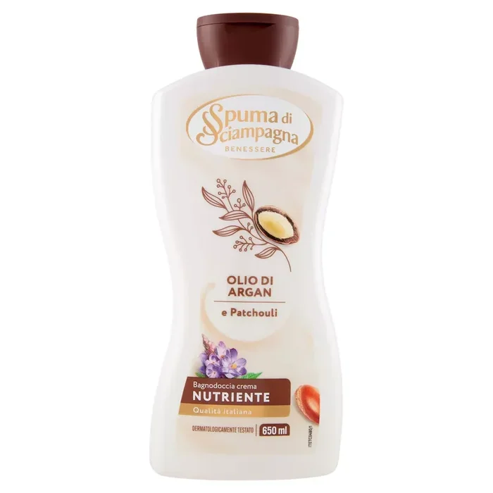 Bagnocrema spuma di sciampagna argan ml.650