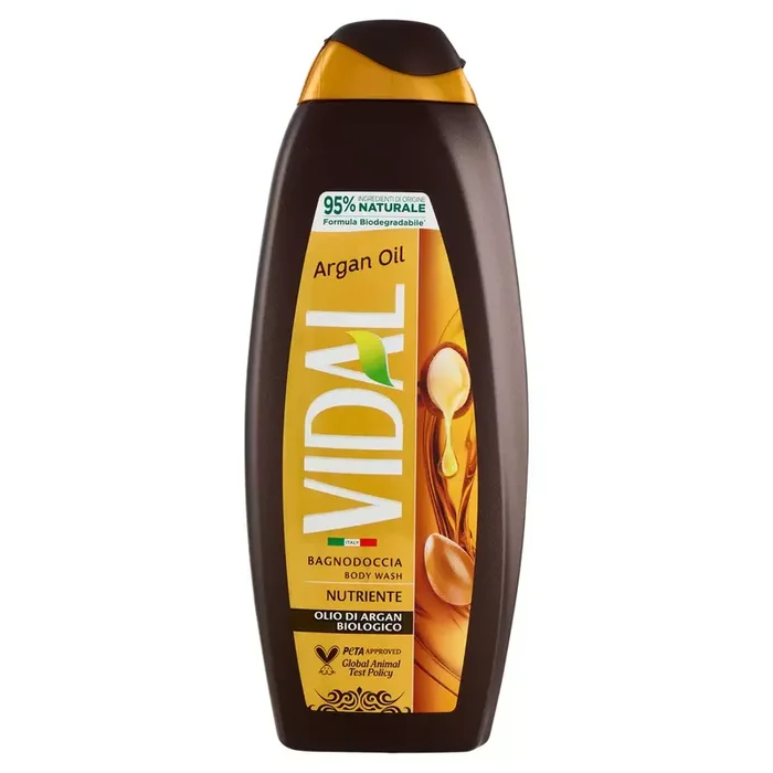 Bagnoschiuma vidal olio argan ml 600