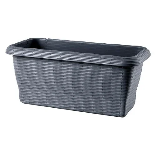 Balconetta Rettangolare ‘Paglia’ Cm 50X20X17,5 Lt.8,7 – Antracite