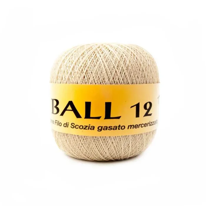 Ball 12 by Tricot Cafè – Filato puro cotone egiziano filo di scozia makò ideale per uncinetto