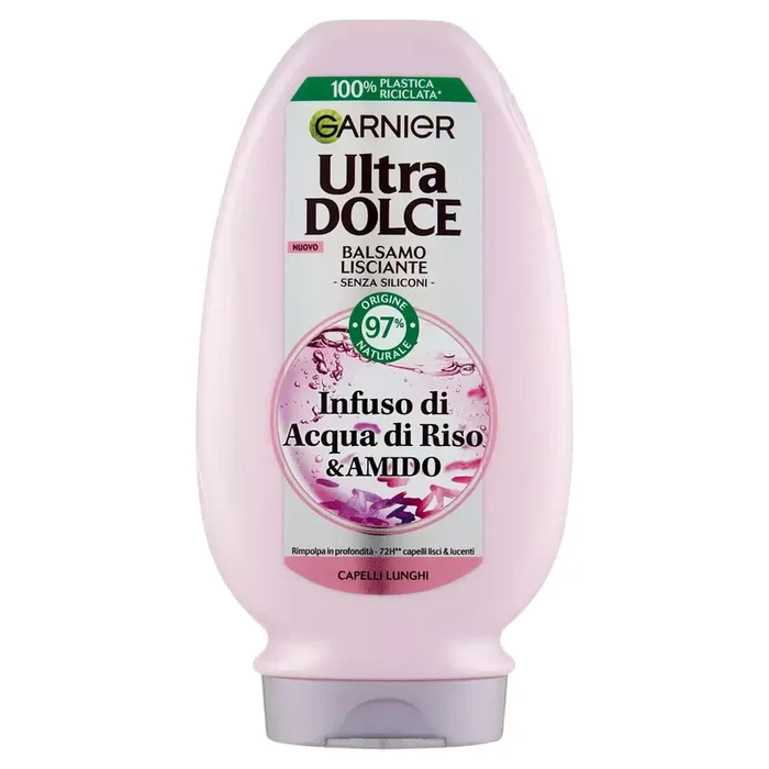 Balsamo lisciante ultra dolce garnier infuso di acqua di riso&amido ml 200