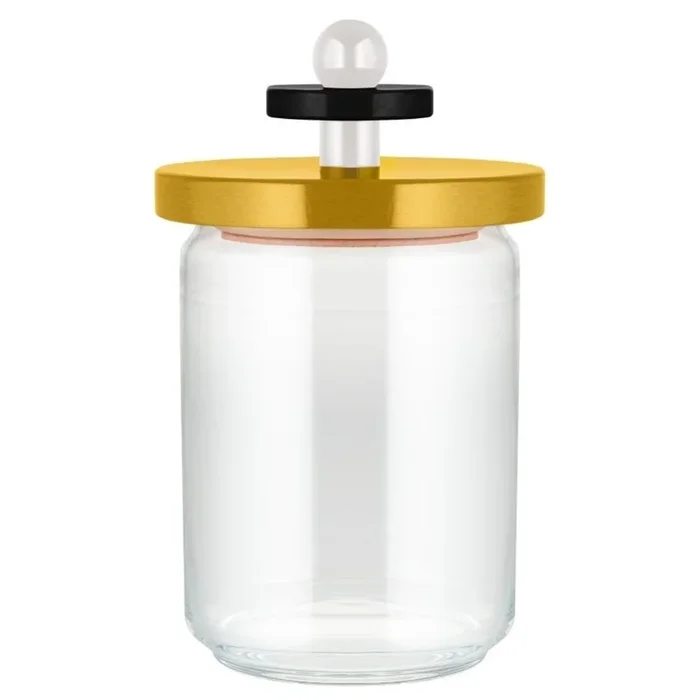 Barattolo da cucina 100 COLLECTION, 1 l, giallo, vetro, Alessi