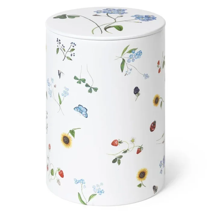 Barattolo da cucina HAMMERSHOI SUMMER – SYMPHONY 14 centimetri, bianco, metallo, Kähler