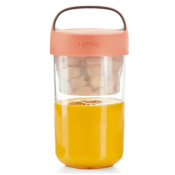 Barattolo pranzo VASO TO GO 600 ml, corallo, Lékué