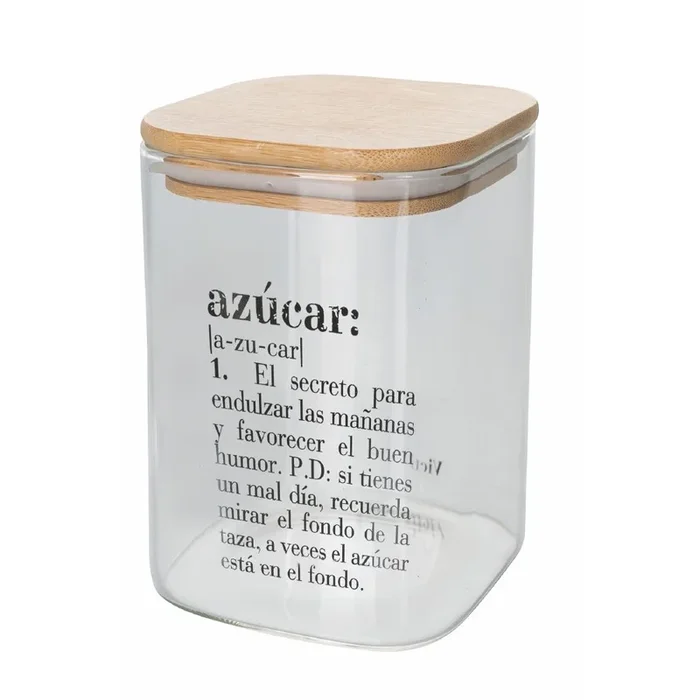 Barattolo Zucchero con scritta “azucar ” 1 Litro in Vetro VdE Tivoli 1996 Spagnolo