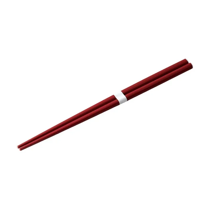 Bastoncini 22,5 cm, scuro rosso / bianco, bambù, MIJ