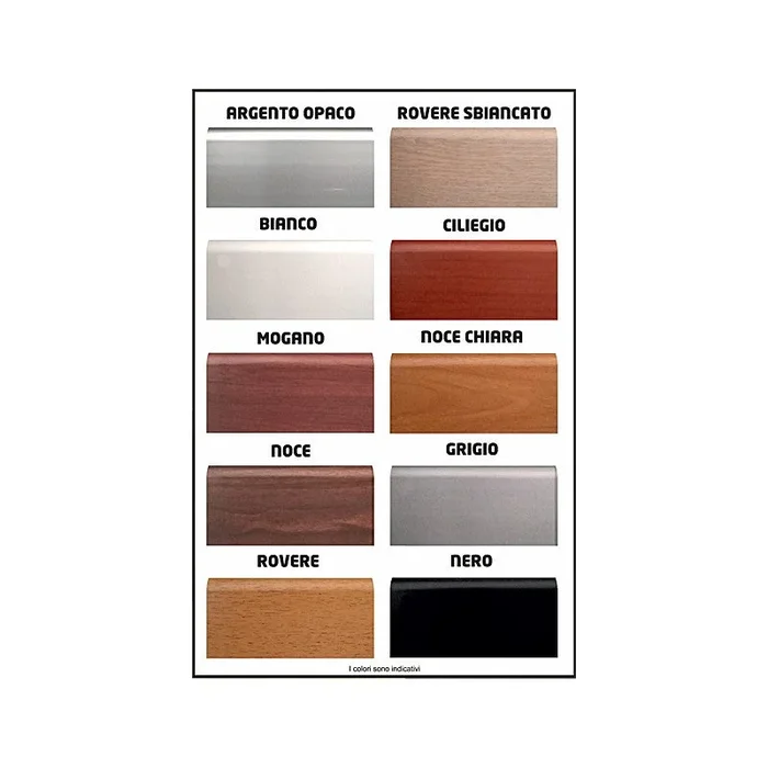 Battiscopa polyvinyl chloride bianco 2 m Messina