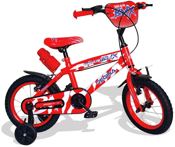 Bicicletta per Bambino 14 ” 2 Freni Kidfun Regina BMX Rossa