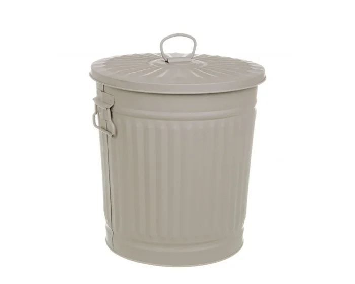 Bidone Metallo London Tortora 18 L