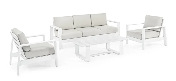 Bizzotto Set 4 Salotto Baltic Bianco