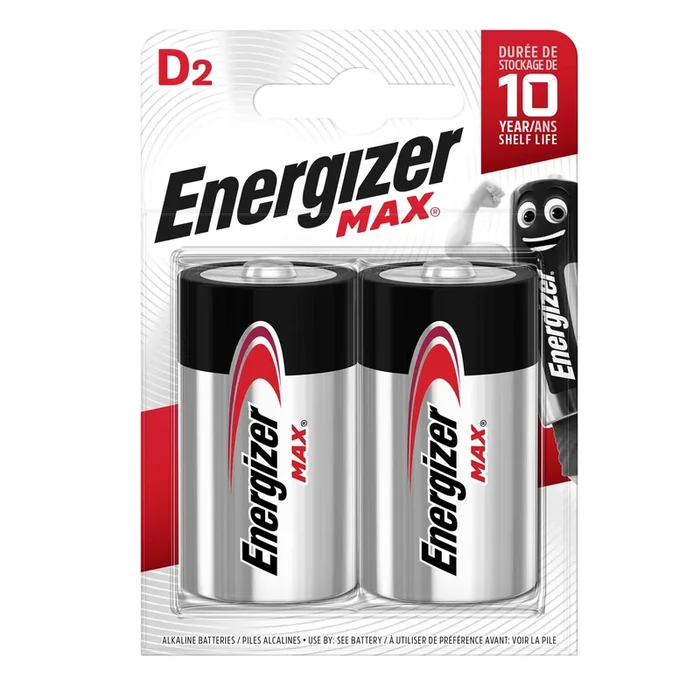 Blister 2 pile torcia D – Energizer Max