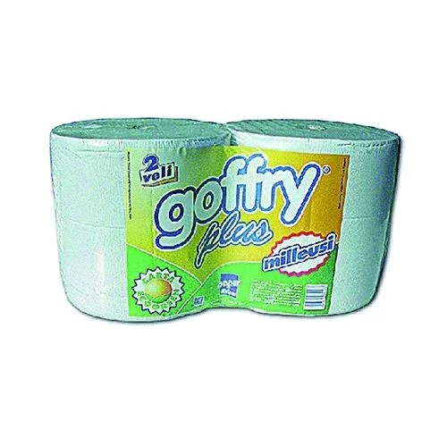 Bobina Carta ‘Goffry Plus’ Kg 2,10 X 2 Rotoli 2 Veli Carta Riciclata 700 Strappi