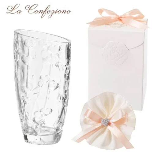 Bomboniere Originali Vaso in vetro con cuori