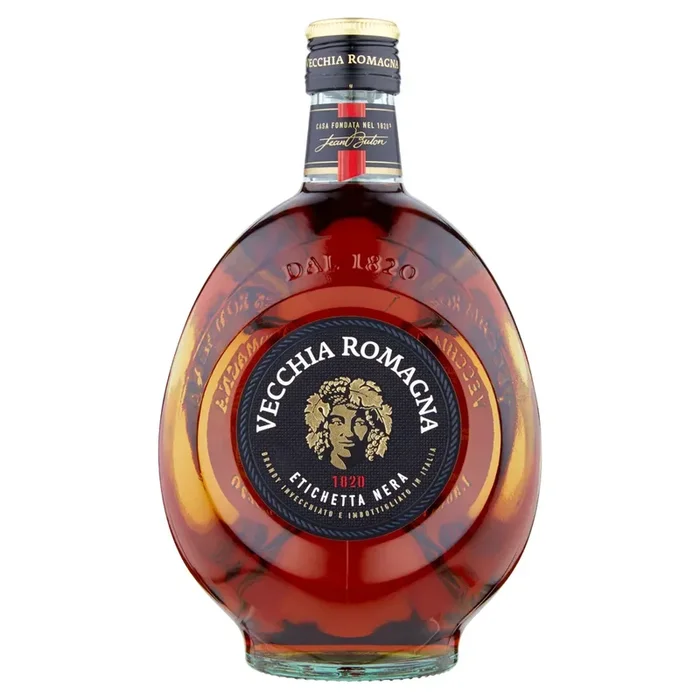 Brandy vecchia romagna etich. nera 38 gradi bottiglia ml.700