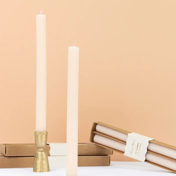 Candele da tavolo rosa Ballet Slipper (x 2)