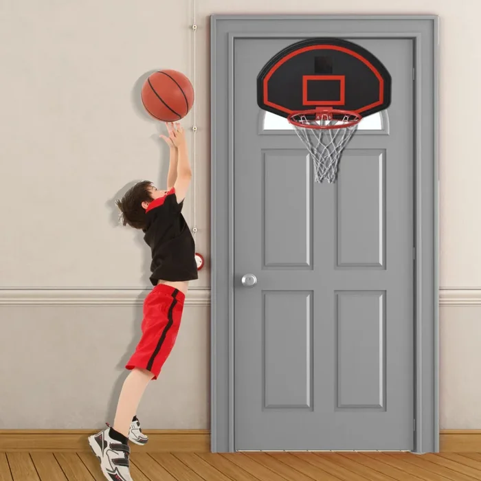 Canestro Basket a Muro con Tabellone – Nero
