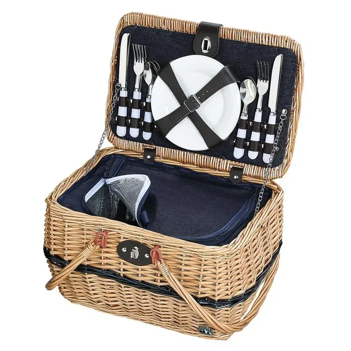 Cesto Pic Nic in vimini per 4 persone Idro CILIO