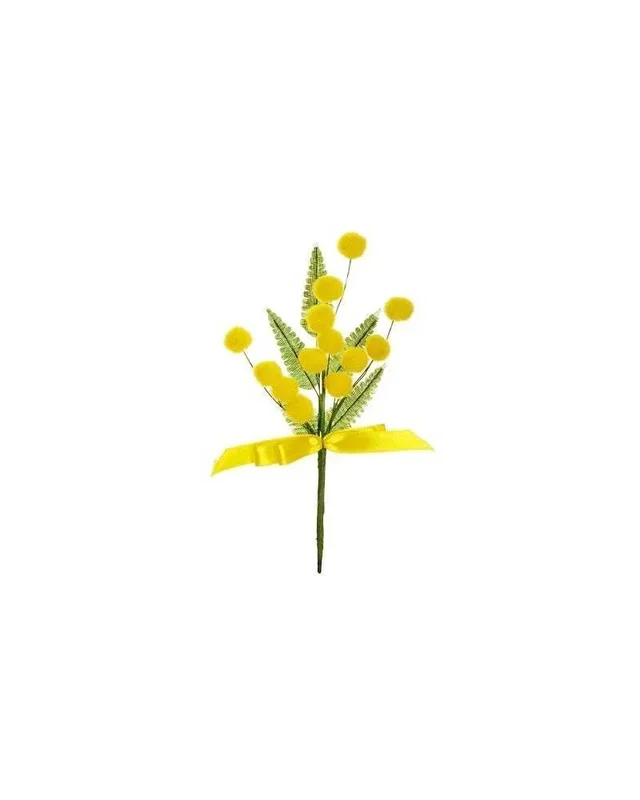 Cf 24 pz pick mimosa cm 18 gialla