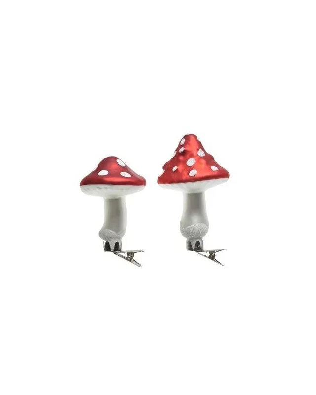 Cf 3 pz funghi con clip red 2ass