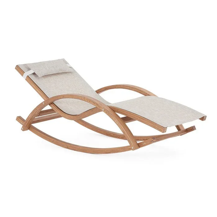 Chaise longue a dondolo in legno – Noes